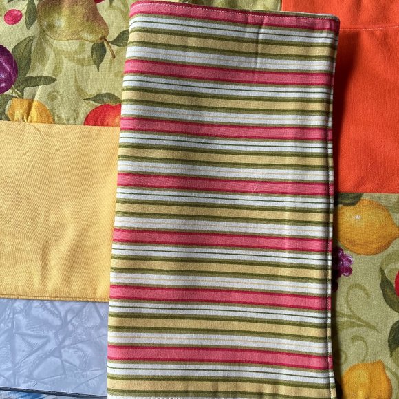 HANDMADE 6 Placemats & New! SIMONS 4 Napkins - Lemon Yellow Organic Cotton - Picture 5 of 10